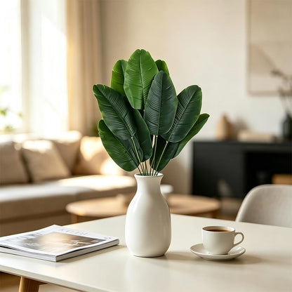 Artificial Banana Trees 2 Pcs 26" Fake Banana Leaves