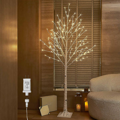 Lighted White Birch Tree 6FT, Twig Tree with Lights Plug in for Christmas Wedding Party Easter Decorations Indoor Outdoor Use