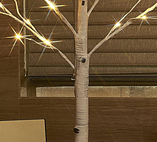 Lighted White Birch Tree 6FT, Twig Tree with Lights Plug in for Christmas Wedding Party Easter Decorations Indoor Outdoor Use