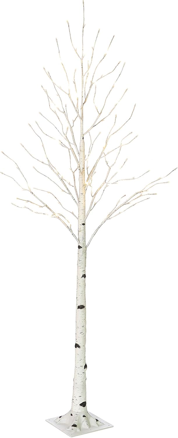 Lighted White Birch Tree 6FT, Twig Tree with Lights Plug in for Christmas Wedding Party Easter Decorations Indoor Outdoor Use