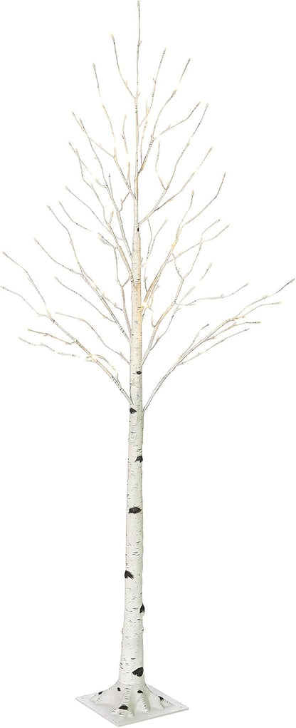 Lighted White Birch Tree 6FT, Twig Tree with Lights Plug in for Christmas Wedding Party Easter Decorations Indoor Outdoor Use