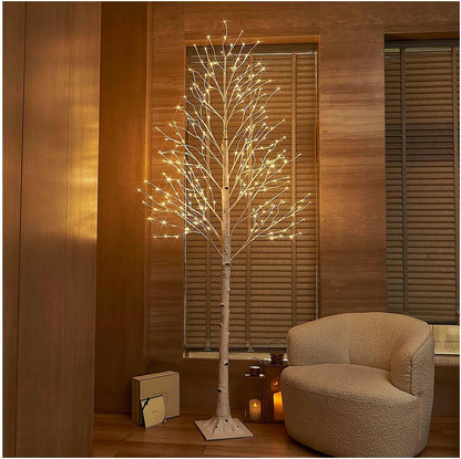 Lighted White Birch Tree 6FT, Twig Tree with Lights Plug in for Christmas Wedding Party Easter Decorations Indoor Outdoor Use