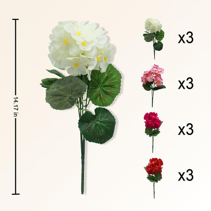 Fake Flowers,4 PCS Artificial Flowers Bouquets of Silk Peony for Home Decor