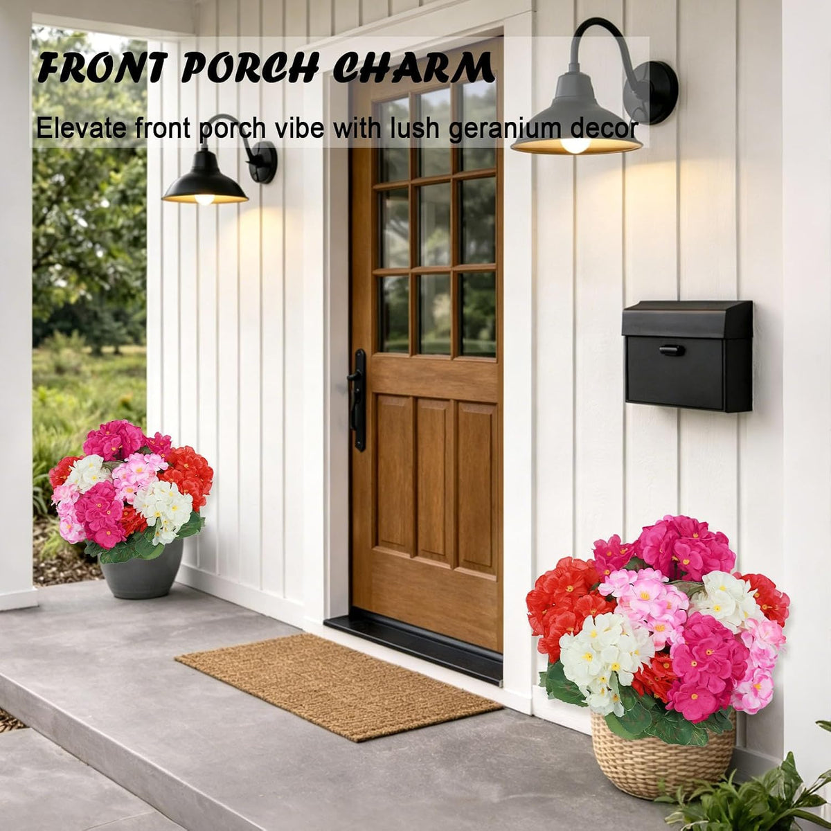 Fake Flowers,4 PCS Artificial Flowers Bouquets of Silk Peony for Home Decor