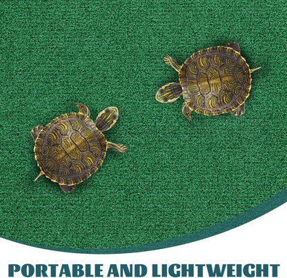 Realistic Grass Mat for Turtle Basking Platform Durable Artificial Turf for Aquatic Terrariums Lightweight Lawn Carpet for Reptile Ramps and Fish Tanks, 39.3X19.6in