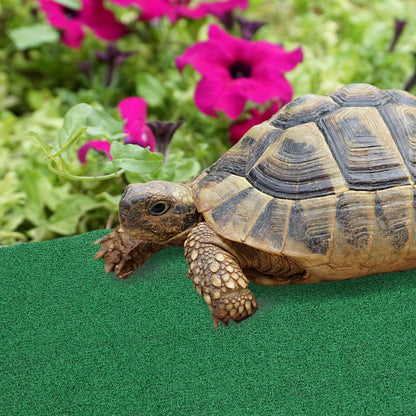 Realistic Grass Mat for Turtle Basking Platform Durable Artificial Turf for Aquatic Terrariums Lightweight Lawn Carpet for Reptile Ramps and Fish Tanks, 39.3X19.6in