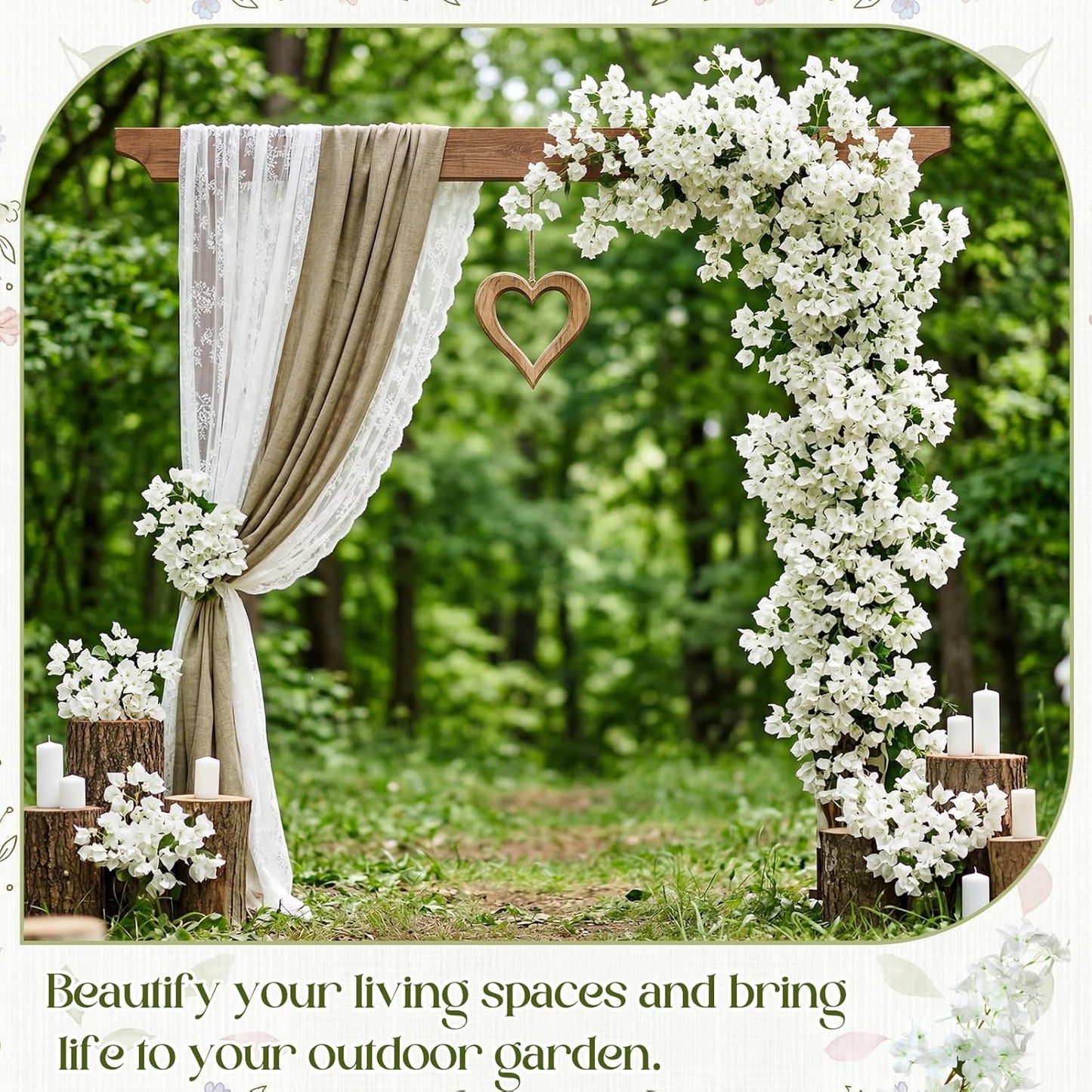 16 Pack Artificial Bougainvillea Floral 38" Silk Long Stem Bougainvillea Plants Hanging Table Centerpiece for Home Wedding Indoor Outdoor Decorations (Rose Purple)