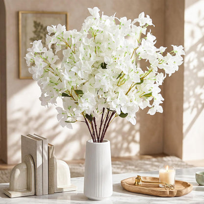 16 Pack Artificial Bougainvillea Floral 38" Silk Long Stem Bougainvillea Plants Hanging Table Centerpiece for Home Wedding Indoor Outdoor Decorations (Rose Purple)