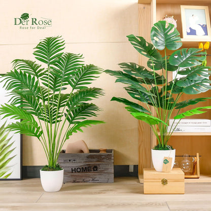 28" Fake Plants Large Artificial Monstera Faux Potted Plants Indoor Tall Tree for Living Room Decor
