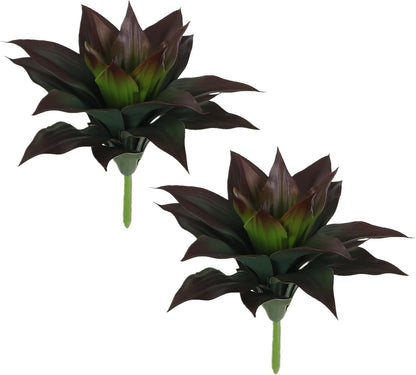 2 Pcs Large Agave Plants Artificial Succulents Fake Succulents Unpotted for Family Office Decor