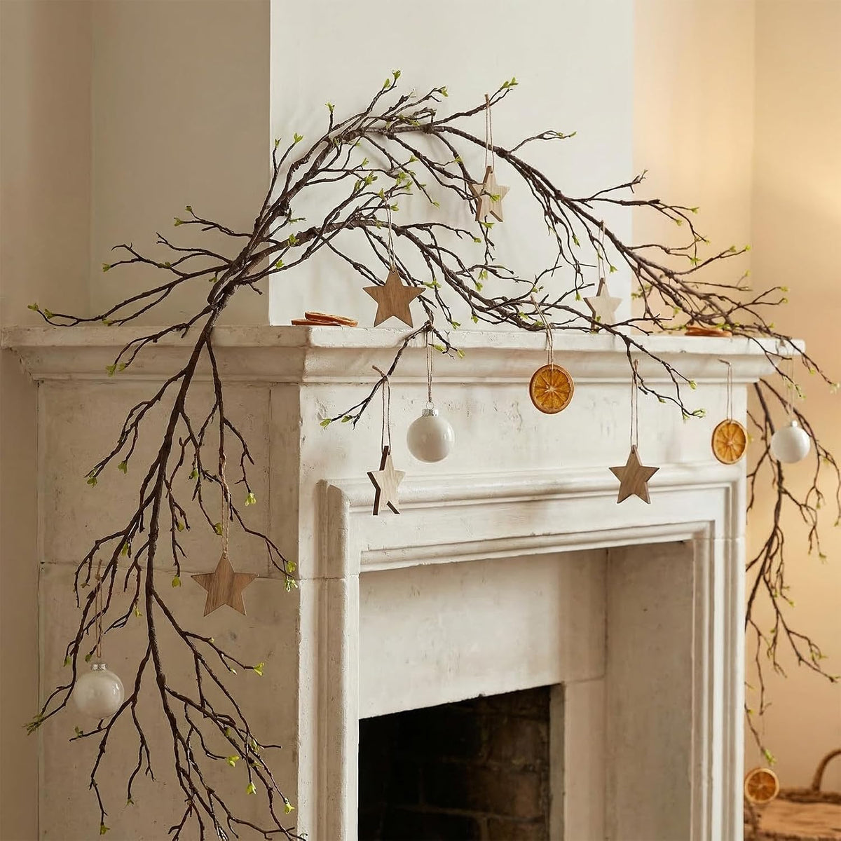 118" Fake Tree Willow Leaves Branches Twig Garland Hanging Decor