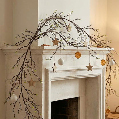118" Fake Tree Willow Leaves Branches Twig Garland Hanging Decor