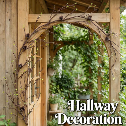118" Fake Tree Willow Leaves Branches Twig Garland Hanging Decor