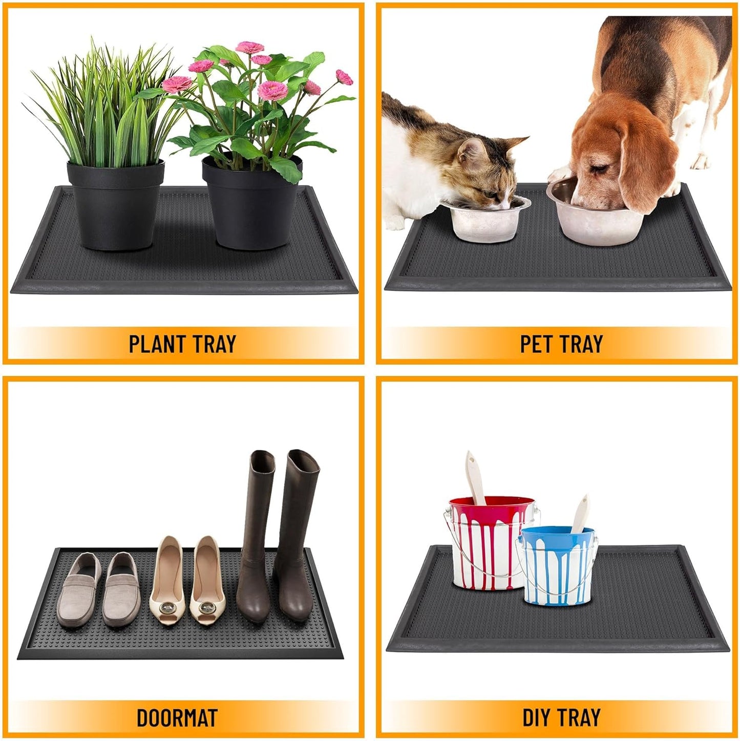 Artificial Grass Puppy Potty Training Pad with Tray, 15" x 30" Reusable Pee Pad for Small Pets and Dogs
