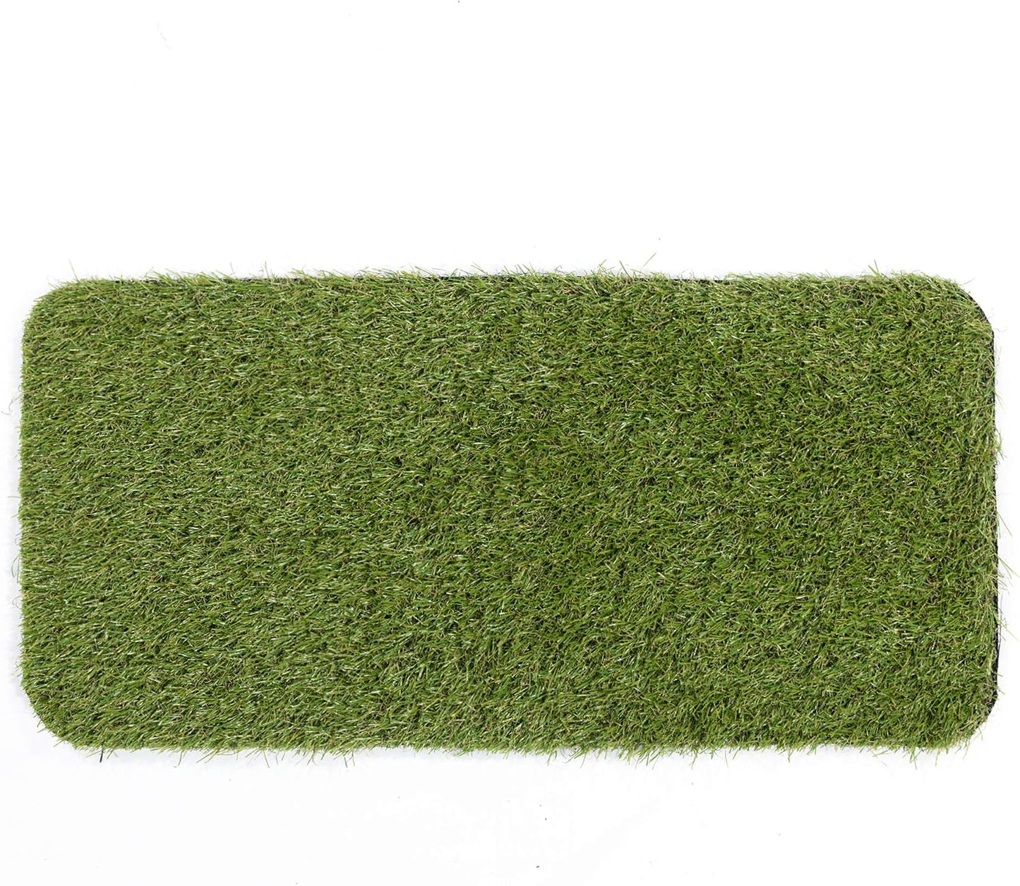Artificial Grass Puppy Potty Training Pad with Tray, 15" x 30" Reusable Pee Pad for Small Pets and Dogs