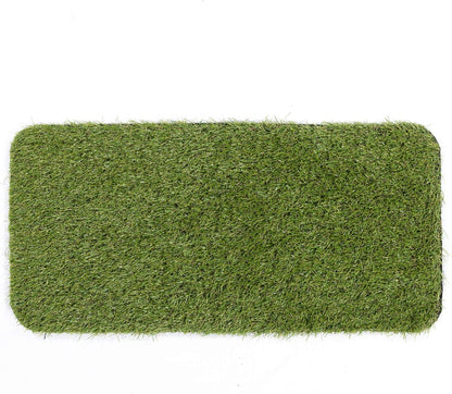 Artificial Grass Puppy Potty Training Pad with Tray, 15" x 30" Reusable Pee Pad for Small Pets and Dogs