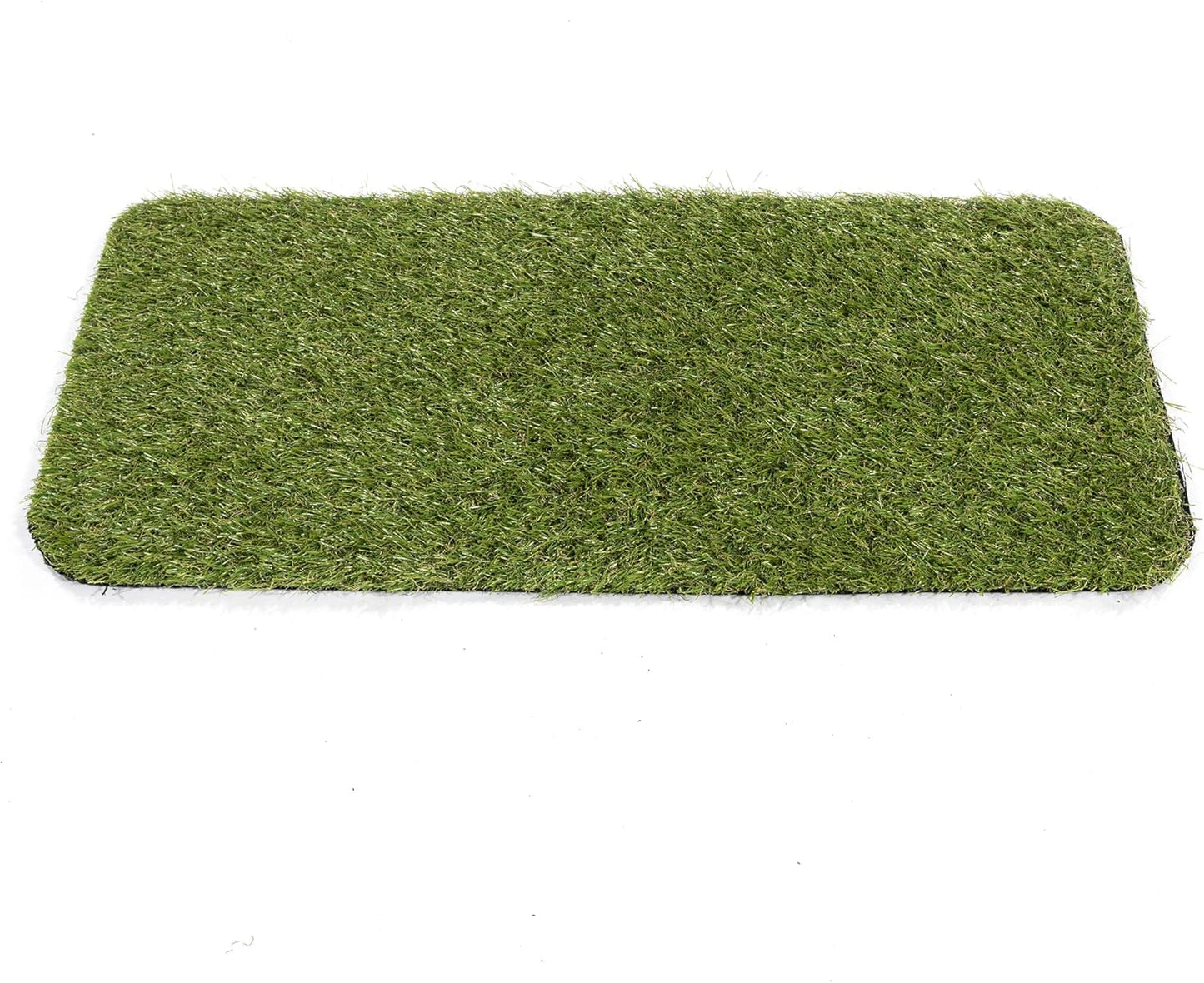 Artificial Grass Puppy Potty Training Pad with Tray, 15" x 30" Reusable Pee Pad for Small Pets and Dogs