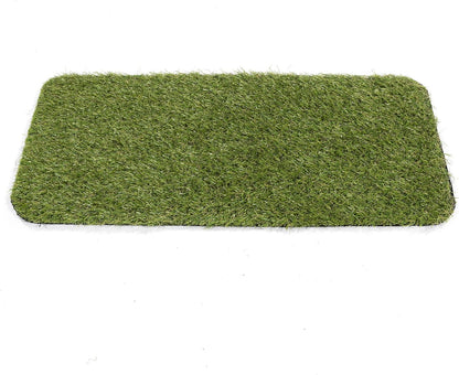 Artificial Grass Puppy Potty Training Pad with Tray, 15" x 30" Reusable Pee Pad for Small Pets and Dogs