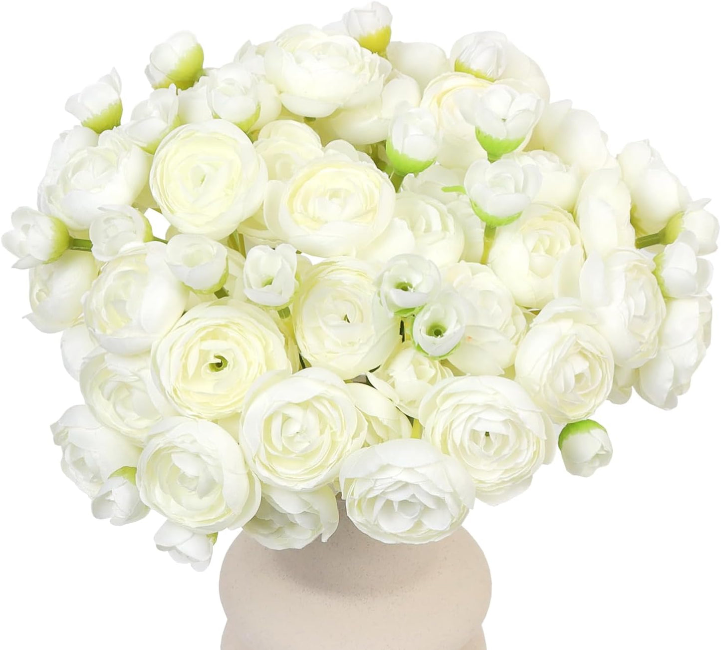 24 Pcs Ranunculus Artificial Flower Faux Silk Mini Ranunculus Flowers Fake Flowers for DIY Bouquet,Centerpieces Tables, Wedding Decor, Bridal Shower Decorations,Home Decor