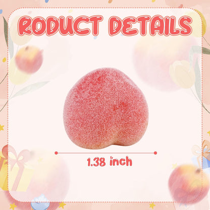 100 Pcs Artificial Peach Decorations Foam Peach Lifelike Fake Fruit Faux Small Simulation for Home Birthday Party Cabinet Table Festival Kitchen Harvest Photography Prop (1.38 Inch)