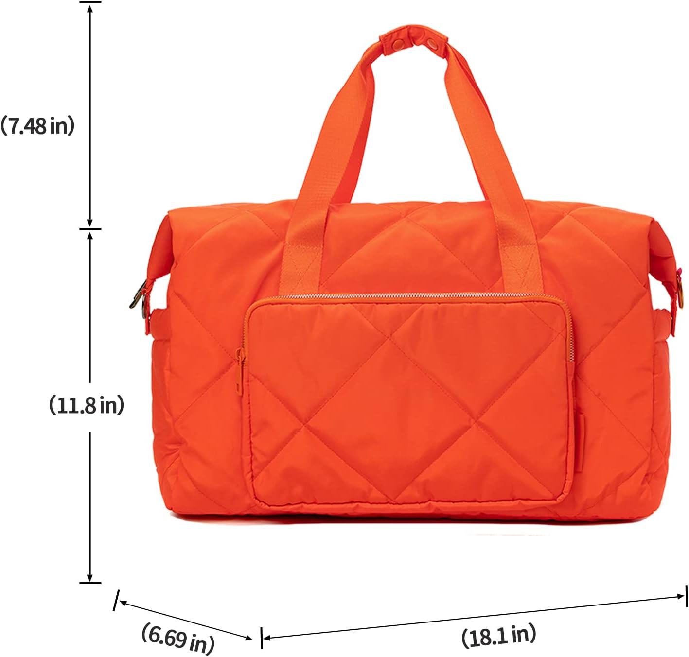 Sports Tote Gym Bag for Women, Travel Duffel Bag, Shoulder Weekender Overnight Bag for Women Girls Travel, Gym, Yoga (Fluorescent Green)