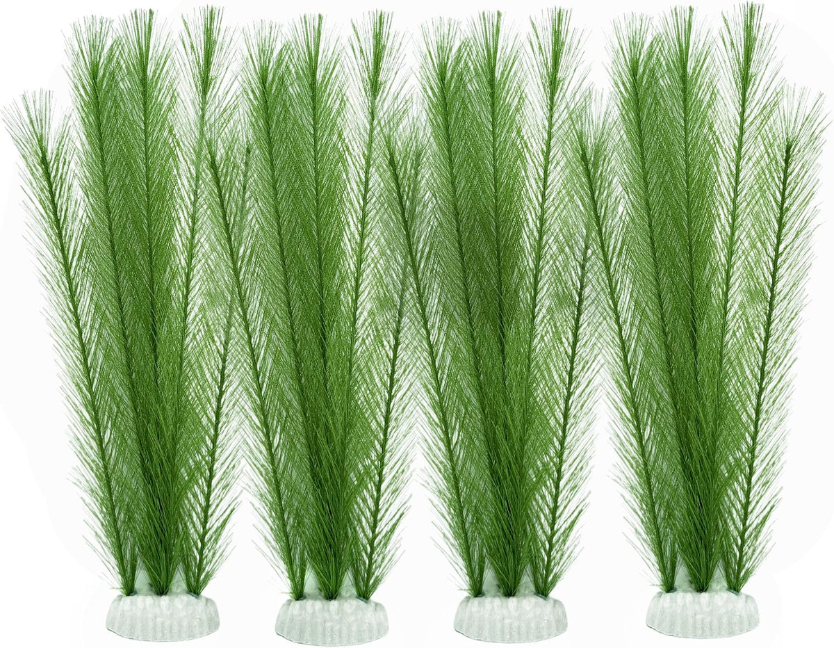 Plastic Fish Tank Plants Soft Silk Water Grass for Terrarium Simulate Plants and Aquarium Landscape(12")