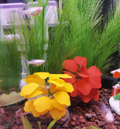Plastic Fish Tank Plants Soft Silk Water Grass for Terrarium Simulate Plants and Aquarium Landscape(12")