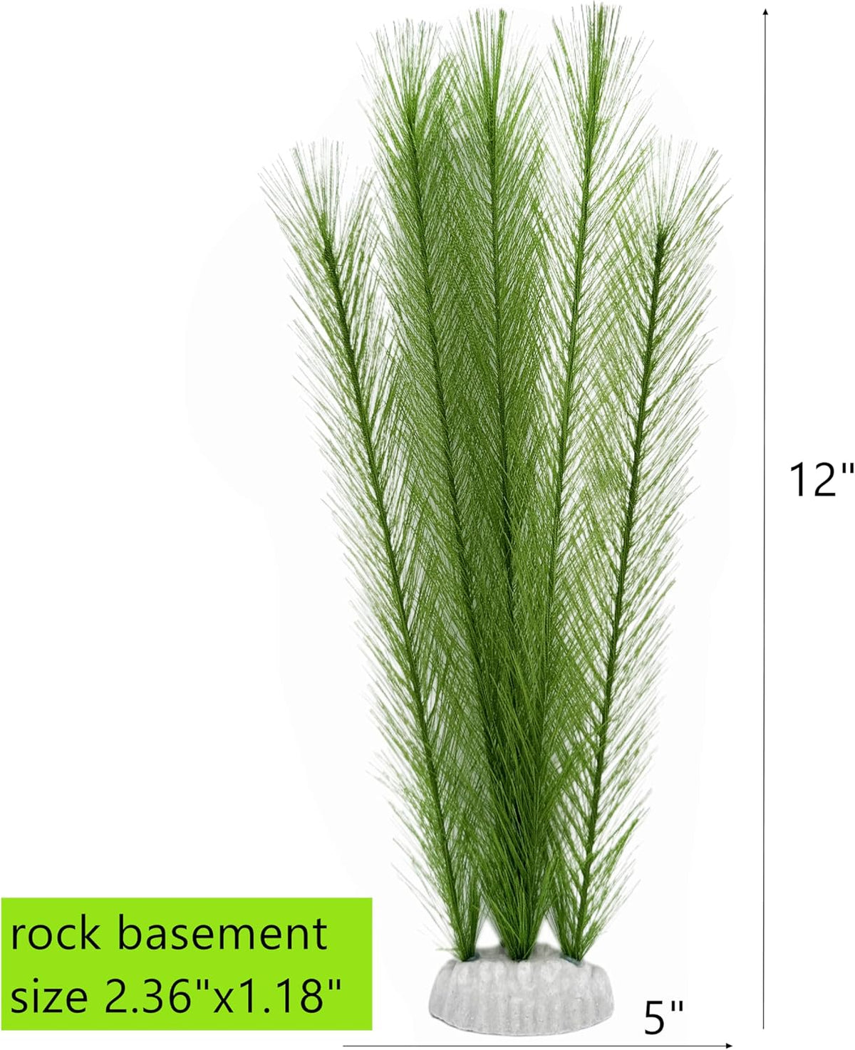 Plastic Fish Tank Plants Soft Silk Water Grass for Terrarium Simulate Plants and Aquarium Landscape(12")