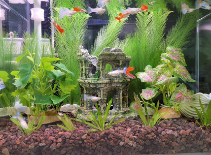 Plastic Fish Tank Plants Soft Silk Water Grass for Terrarium Simulate Plants and Aquarium Landscape(12")