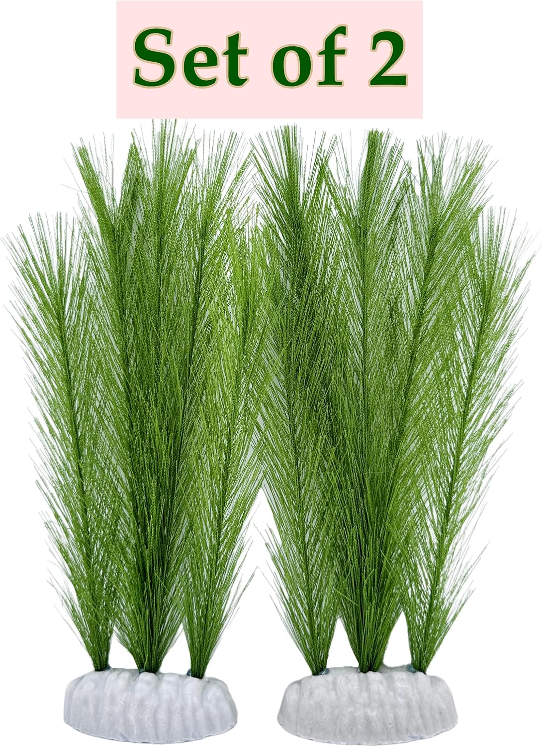 Plastic Fish Tank Plants Soft Silk Water Grass for Terrarium Simulate Plants and Aquarium Landscape(12")