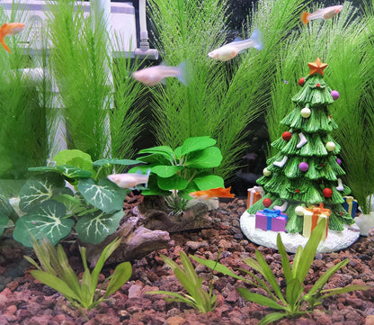 Plastic Fish Tank Plants Soft Silk Water Grass for Terrarium Simulate Plants and Aquarium Landscape(12")