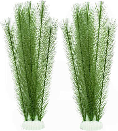 Plastic Fish Tank Plants Soft Silk Water Grass for Terrarium Simulate Plants and Aquarium Landscape(12")