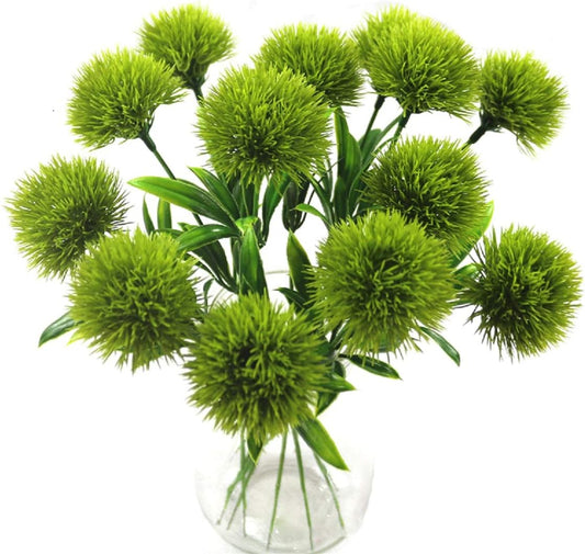 10 Pcs Dandelion Artificial Flowers Plants Bouquet Plastic Flower for Home Decoration/Wedding Decor (Yellow)