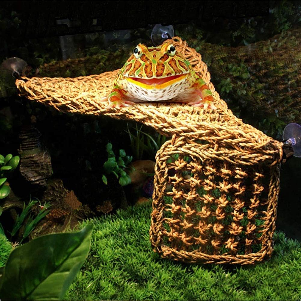 PIVBY Bearded Dragon Hammock, Bearded Dragon Tank Accessories, Flexible Reptile Jungle Vines Terrarium Decor for Chameleon, Lizards, Crested Geckos, Snakes, Lguana, Amphibian Reptiles Habitats