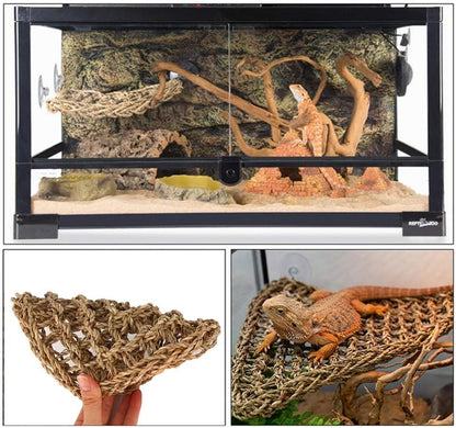 PIVBY Bearded Dragon Hammock, Bearded Dragon Tank Accessories, Flexible Reptile Jungle Vines Terrarium Decor for Chameleon, Lizards, Crested Geckos, Snakes, Lguana, Amphibian Reptiles Habitats
