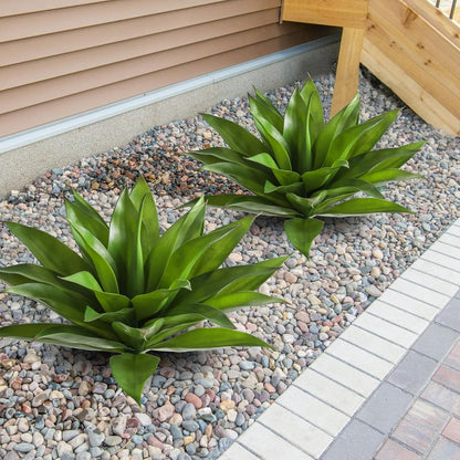 Succulents Plants Artificial Aloe Plant, 12.5Inch Large Faux Succulents Unpotted, Premium Crafting DIY Greenery Decor for Indoor & Outdoor(Green)
