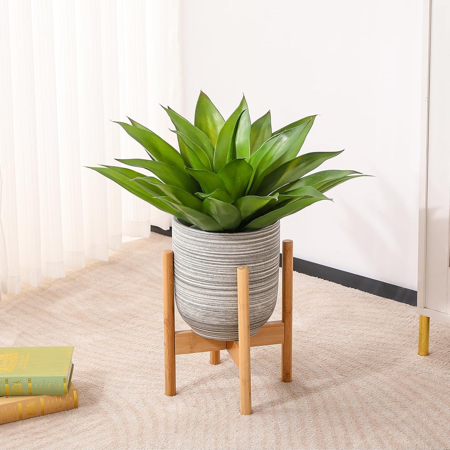 Succulents Plants Artificial Aloe Plant, 12.5Inch Large Faux Succulents Unpotted, Premium Crafting DIY Greenery Decor for Indoor & Outdoor(Green)