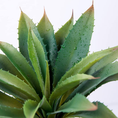 Succulents Plants Artificial Aloe Plant, 12.5Inch Large Faux Succulents Unpotted, Premium Crafting DIY Greenery Decor for Indoor & Outdoor(Green)