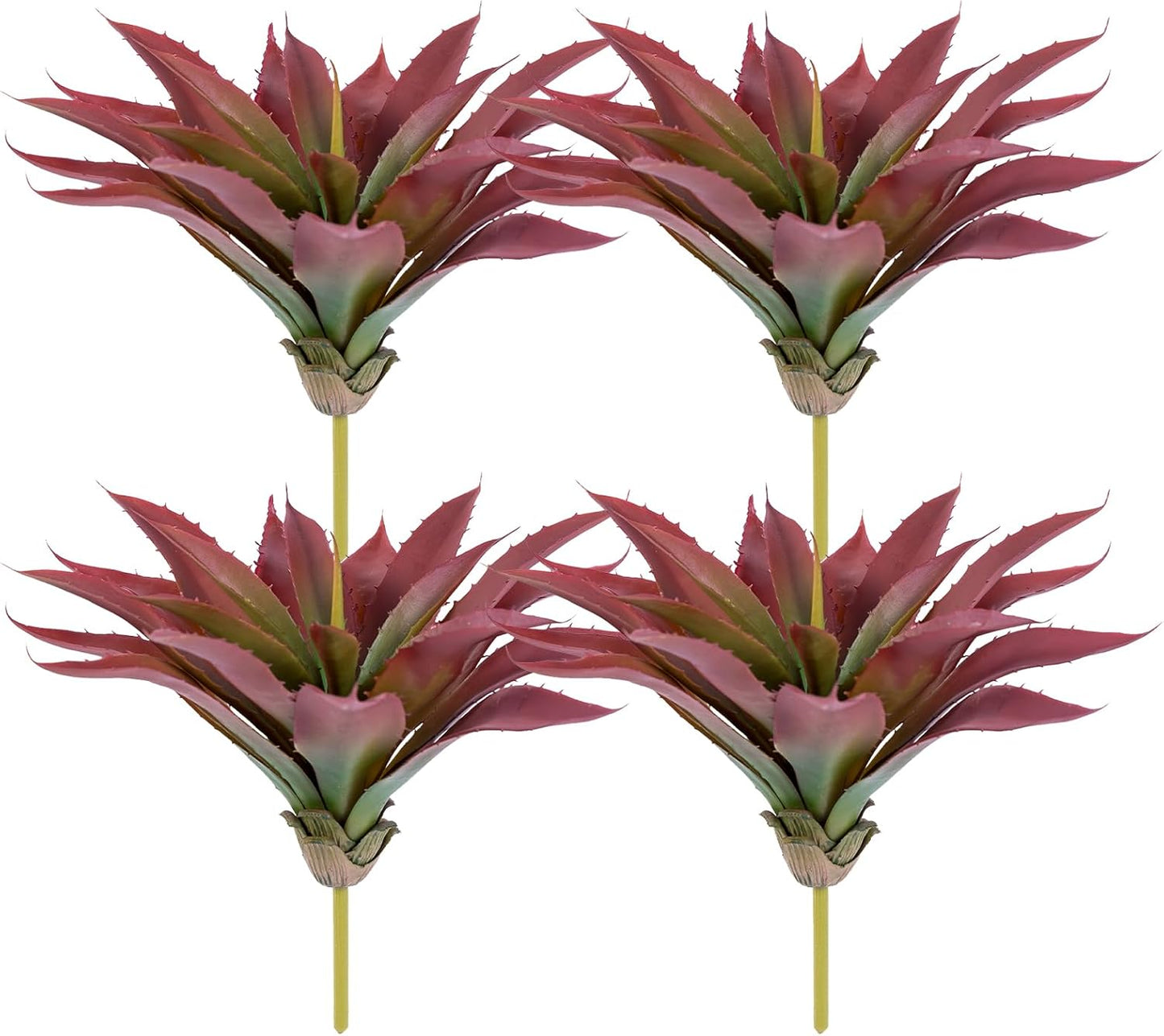 Succulents Plants Artificial Aloe Plant, 12.5Inch Large Faux Succulents Unpotted, Premium Crafting DIY Greenery Decor for Indoor & Outdoor(Green)