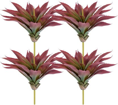 Succulents Plants Artificial Aloe Plant, 12.5Inch Large Faux Succulents Unpotted, Premium Crafting DIY Greenery Decor for Indoor & Outdoor(Green)