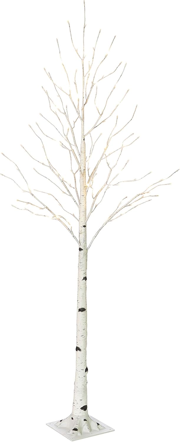 Lighted White Birch Tree 6FT, Twig Tree with Lights Plug in for Christmas Wedding Party Easter Decorations Indoor Outdoor Use