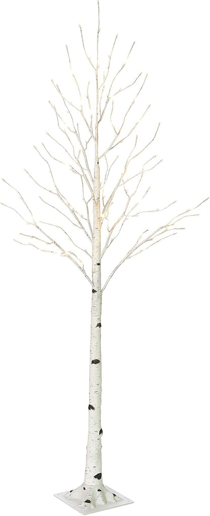 Lighted White Birch Tree 6FT, Twig Tree with Lights Plug in for Christmas Wedding Party Easter Decorations Indoor Outdoor Use