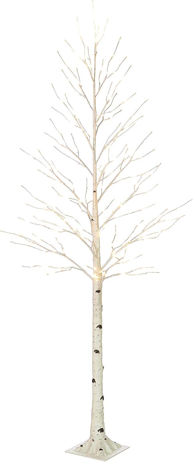 Lighted White Birch Tree 6FT, Twig Tree with Lights Plug in for Christmas Wedding Party Easter Decorations Indoor Outdoor Use
