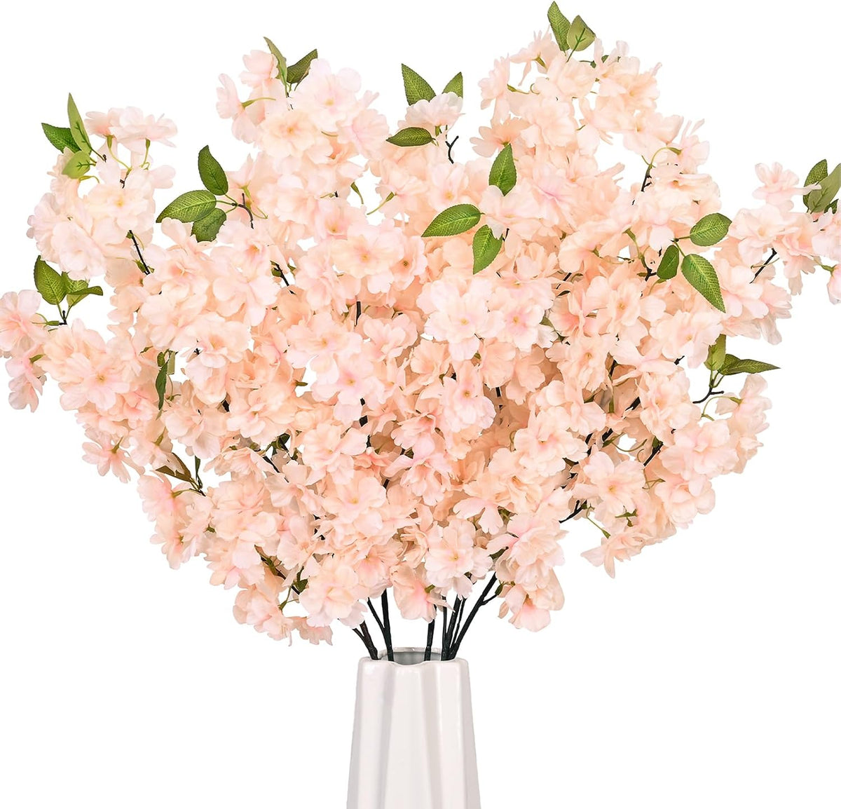 3 Pcs Artificial Cherry Blossom Branches 39'' Cherry Blossom Tree Decor