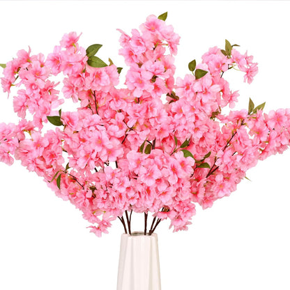 3 Pcs Artificial Cherry Blossom Branches 39'' Cherry Blossom Tree Decor