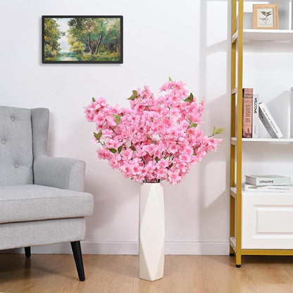 3 Pcs Artificial Cherry Blossom Branches 39'' Cherry Blossom Tree Decor