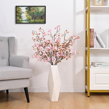 3 Pcs Artificial Cherry Blossom Branches 39'' Cherry Blossom Tree Decor