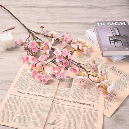 3 Pcs Artificial Cherry Blossom Branches 39'' Cherry Blossom Tree Decor