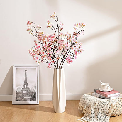 3 Pcs Artificial Cherry Blossom Branches 39'' Cherry Blossom Tree Decor