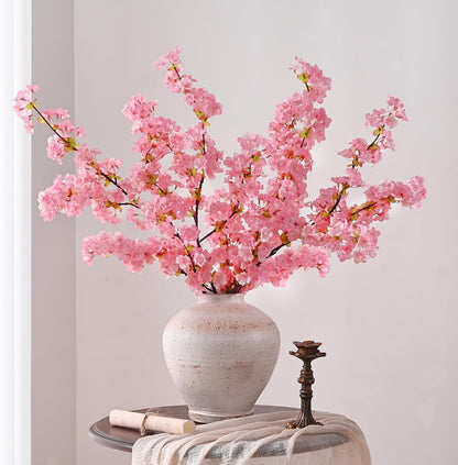 3 Pcs Artificial Cherry Blossom Branches 39'' Cherry Blossom Tree Decor